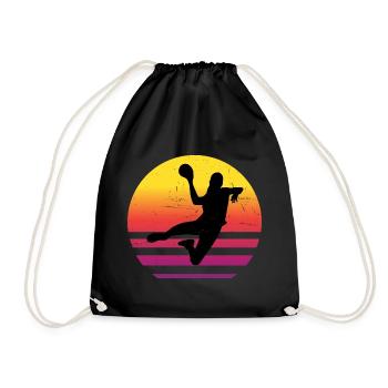 Joueuses de handball Handball Femmes Handball - Sac de sport léger - noir - Devant