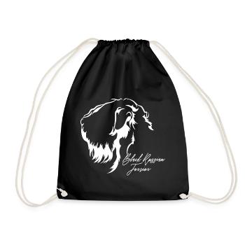 BLACK RUSSIAN TERRIER Profil Chiens Wilsigns - Sac de sport léger - noir - Devant