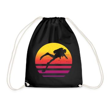 Plongée sous-marine Plongeurs plongée sous-marine Plongée libre - Sac de sport léger - noir - Devant