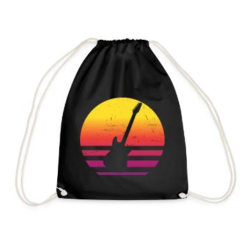 Guitariste - Sac de sport léger - noir - Devant