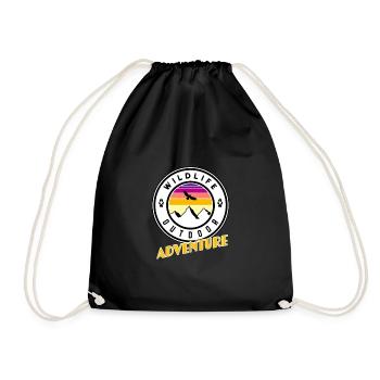 Aventure en plein air pour la faune - Sac de sport léger - noir - Devant