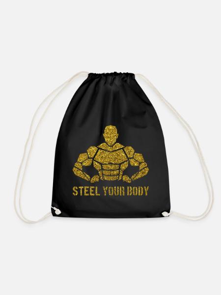 Steel your Body - Turnbeutel - Schwarz