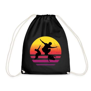 Course libre Cours Femmes Coureur libre Hommes - Sac de sport léger - noir - Devant