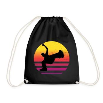 Break Dance Breakdance Hip Hop Hommes Hip Hop - Sac de sport léger - noir - Devant