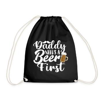Cadeau de fête des pères pour papa pour la fête des hommes - Sac de sport léger - noir - Devant