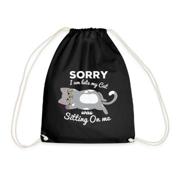 pas du matin, être en retard, rater le réveil - Sac de sport léger - noir - Devant