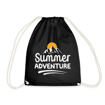 Sommer-Abenteuer - Turnbeutel - Schwarz - Vorne