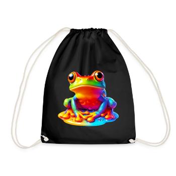 Grenouille - Sac de sport léger - noir - Devant