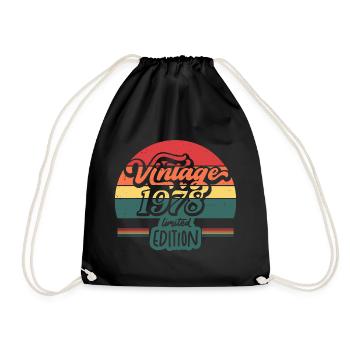 Vintage 1978 Limited Edition - Drawstring Bag - black - Front