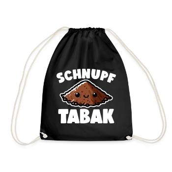 Schnupftabak Priis Schnupftabak Dose - Turnbeutel - Schwarz - Vorne
