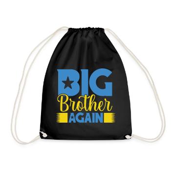 BIG BROTHER AGAIN again big brother - Drawstring Bag - black - Front