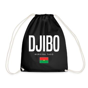Djibo Burkina Faso - Drawstring Bag - black - Front