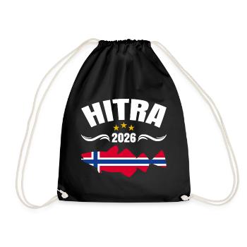 Hitra Angeltour 2026 - Turnbeutel - Schwarz - Vorne