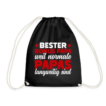 Best Bonus Dad Normal Dads Are Boring - Drawstring Bag - black - Front
