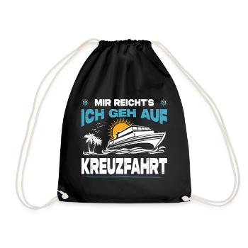 Funny Cruise Sayings Outfits Holiday - Drawstring Bag - black - Front