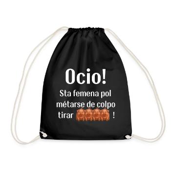 Frase spiritosa in veneto - Sac de sport léger - noir - Devant