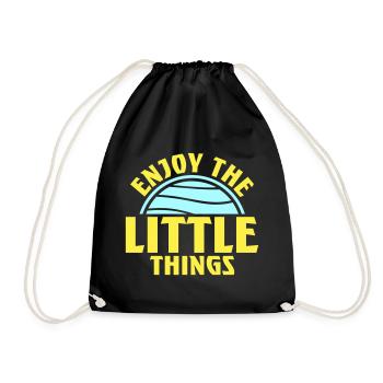 Profitez des petites choses Gratitude Pleine conscience - Sac de sport léger - noir - Devant