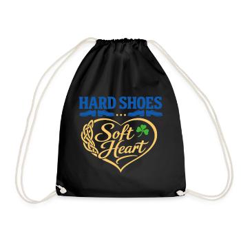 Irish Dance Step-dancing Celtic Fan - Drawstring Bag - black - Front