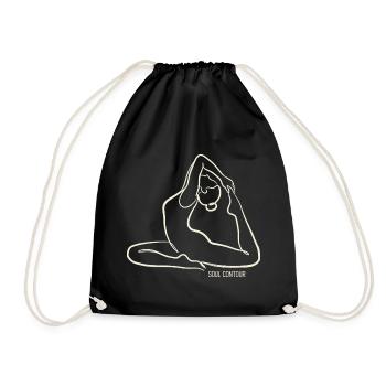 SOUL CONTOUR - Naginyasana - Drawstring Bag - black - Front