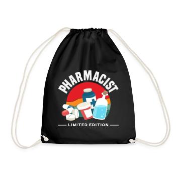 Pharmacist Retro Pharmacy Technician - Drawstring Bag - black - Front