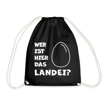 Das Landei - Fans de poulet - Coq - Coq - Bio - Sac de sport léger - noir - Devant