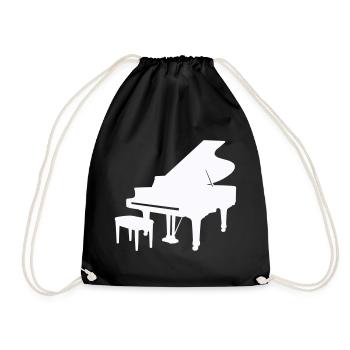 Piano Silhouette Monochrome - Sac de sport léger - noir - Devant