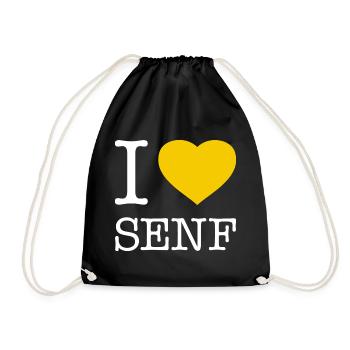 J’adore la moutarde - Sac de sport léger - noir - Devant