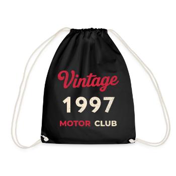 Cadeau vintage de l’année de naissance rétro du Motor Club 1997 - Sac de sport léger - noir - Devant
