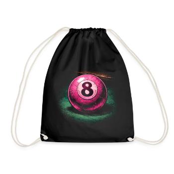 Billard à 8 billes - Sac de sport léger - noir - Devant