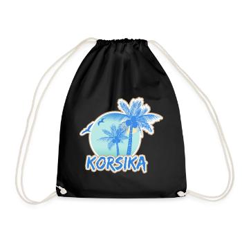 Plage de Corse - Sac de sport léger - noir - Devant