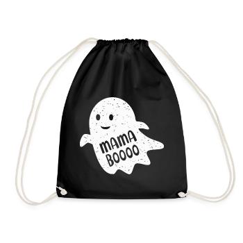 Ghost Ghost Costume Mom Halloween Ghosts - Drawstring Bag - black - Front