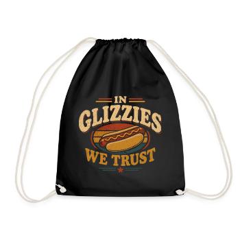 Fan de hot-dogs Glizzy Gobbler et Maître du Grill - Sac de sport léger - noir - Devant