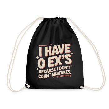 Ex-petit ami J’ai 0 ex Séparation Divorce célibataire - Sac de sport léger - noir - Devant