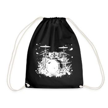 Trapset Sketch - Drawstring Bag - black - Front