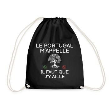 Le Portugal M Appelle Il Faut Que J Y Aille T-S... - Sac de sport léger - noir - Devant