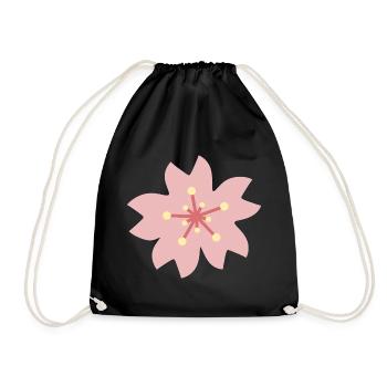 Blush Sakura Petal Bloom - Sac de sport léger - noir - Devant