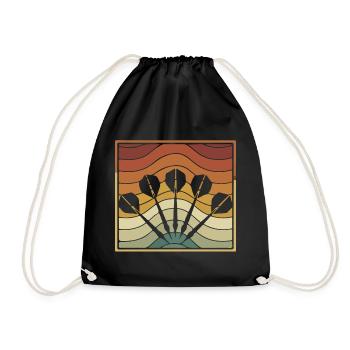 Fléchettes à fléchettes - Sac de sport léger - noir - Devant