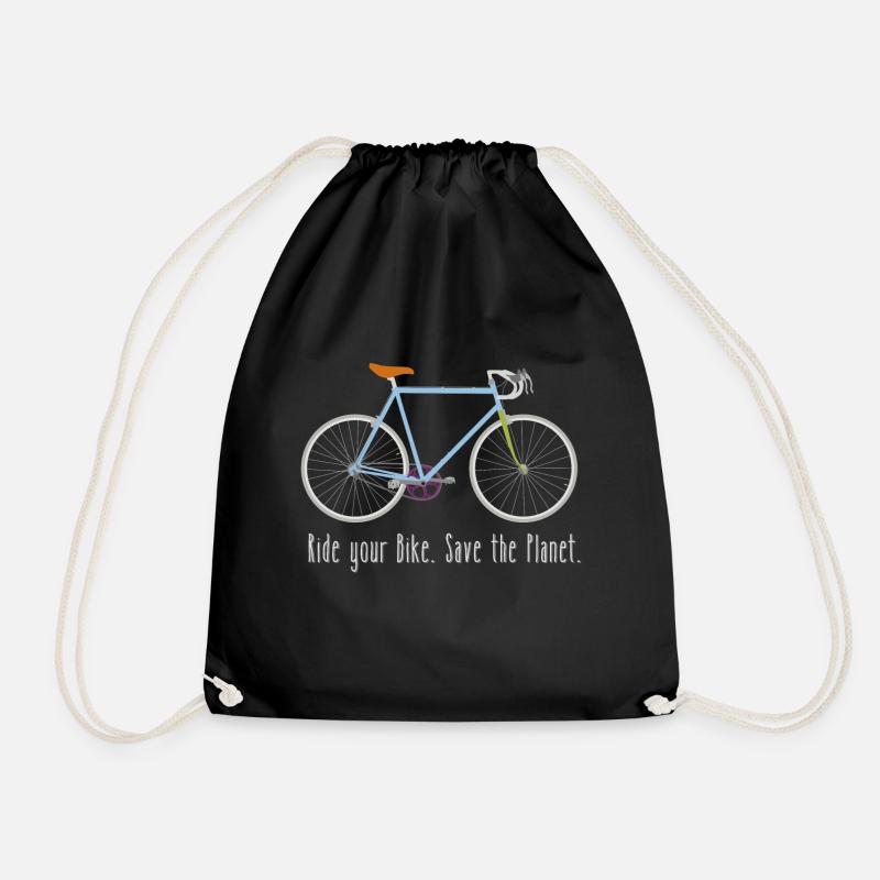 Ride your Bike - Turnbeutel - Schwarz