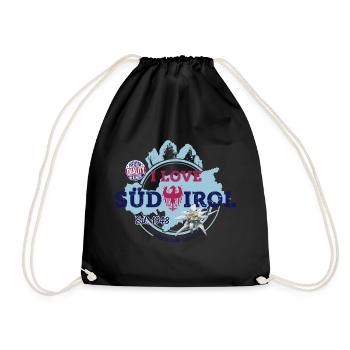 I LOVE SÜDTIROL - Drawstring Bag - black - Front