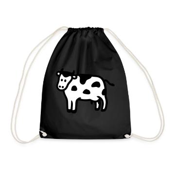 Kuh - Drawstring Bag - black - Front