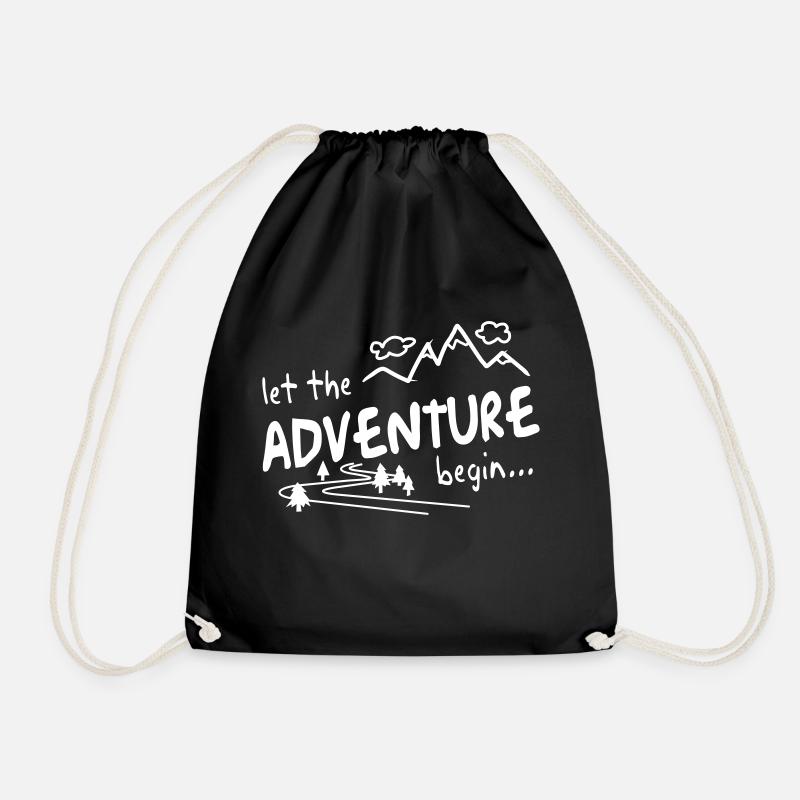 Let the Adventure begin - Sac de sport léger - noir