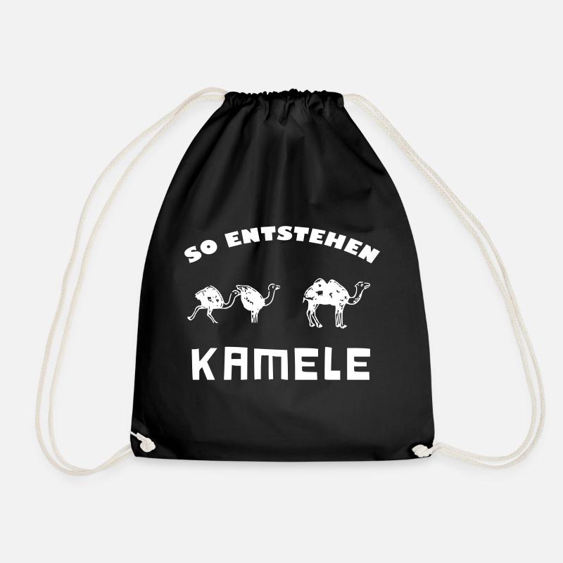 This is how CAMELS are created - Drawstring Bag - black