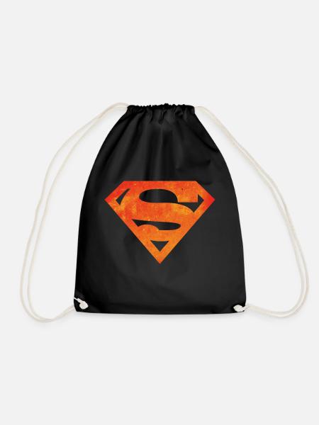 Justice League Superman Logo - Drawstring Bag - black