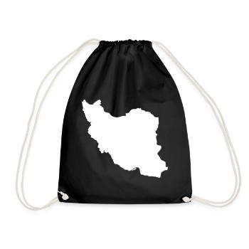 Iran - Turnbeutel - Schwarz - Vorne