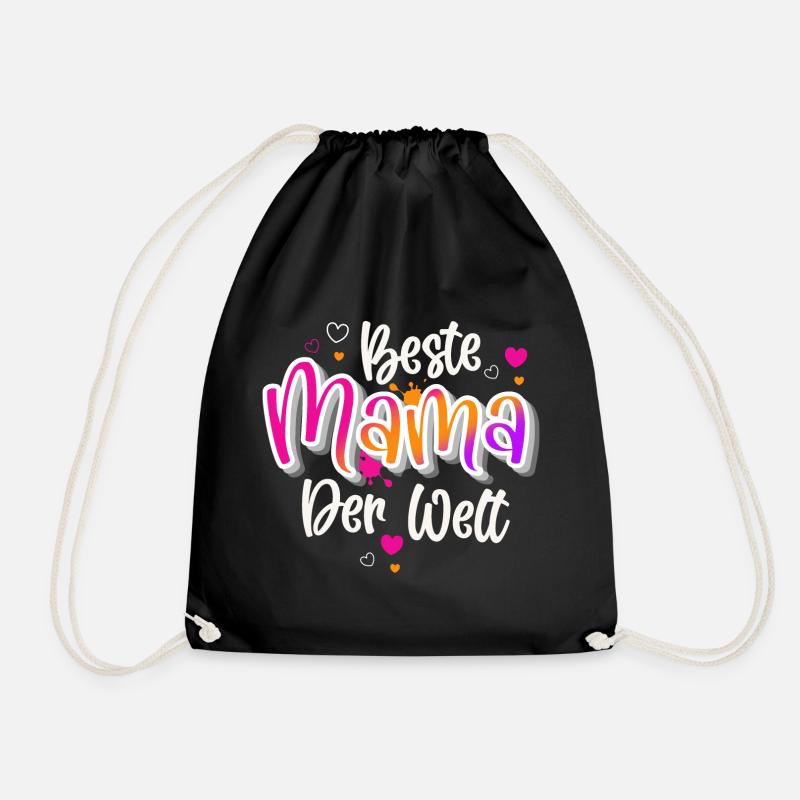 Beste Mama Der Welt - Turnbeutel - Schwarz