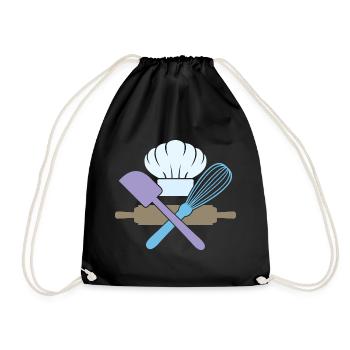 Amateurs de pâtisserie et de pâtisserie, outils et ustensiles de boulangerie - Sac de sport léger - noir - Devant