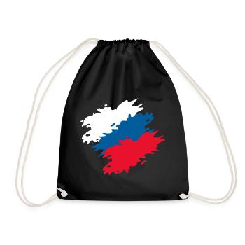 Tschechien - Turnbeutel - Schwarz - Vorne