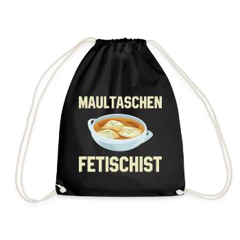 Maultaschen Fetischist - Schwaben - Turnbeutel - Schwarz - Vorne