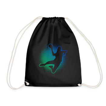 Joueuses de handball Jeux de handball Hommes Handballsp - Sac de sport léger - noir - Devant