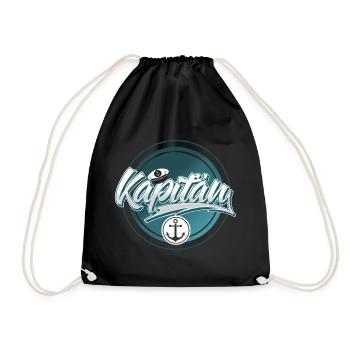 Kapitän - Turnbeutel - Schwarz - Vorne